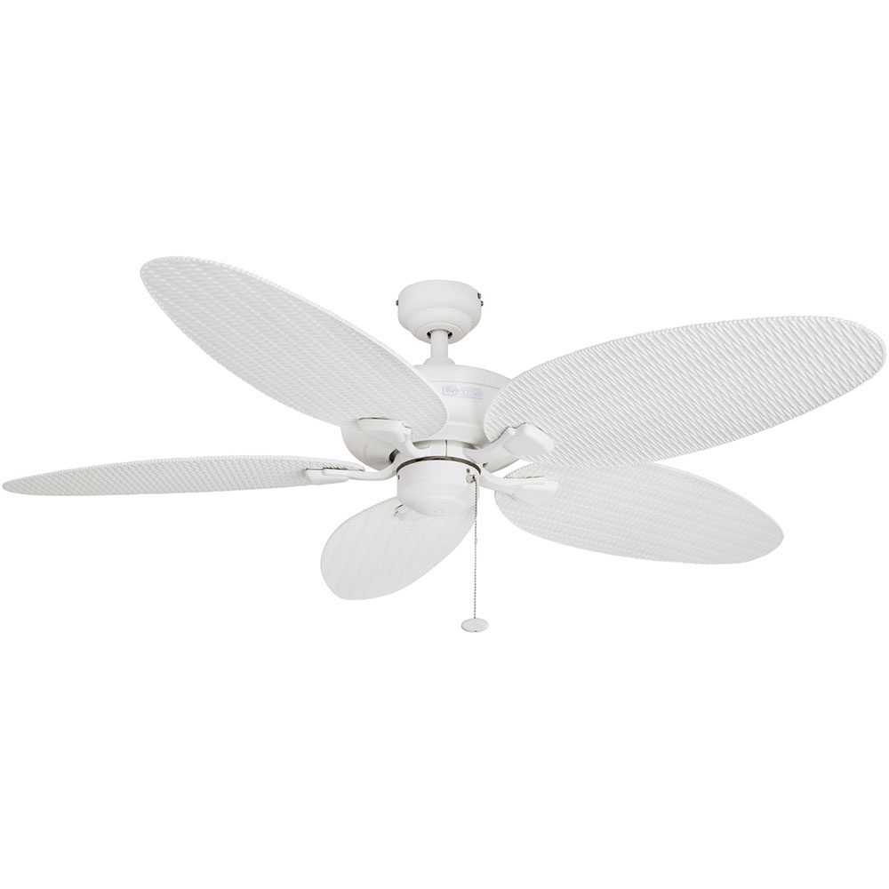 Honeywell Duvall Indoor & Outdoor Ceiling Fan, White, 52 Inch - 50206