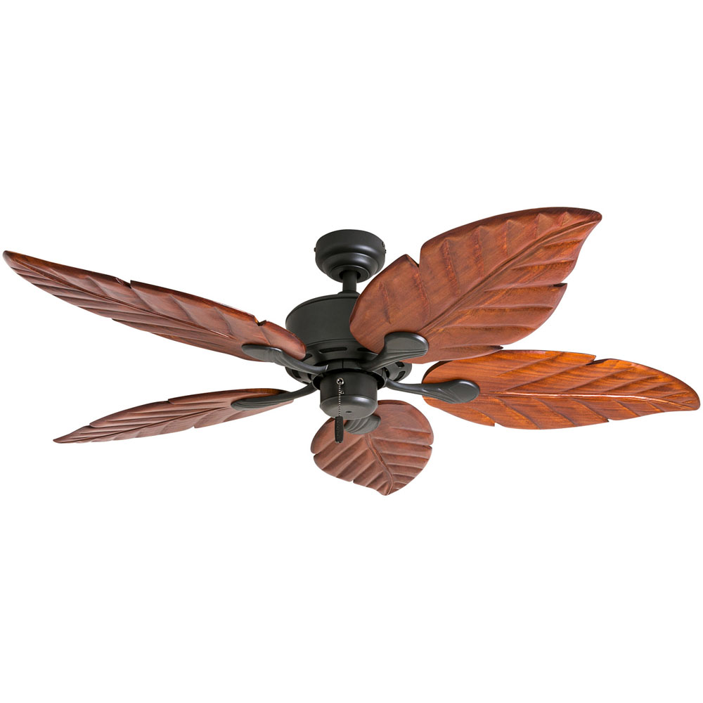 Honeywell Willow View Indoor Ceiling Fan, Bronze Tropical, 52-Inch - 50501-03