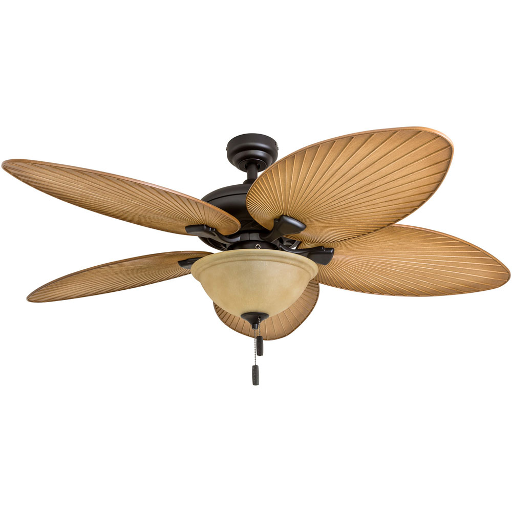 Honeywell Palm Valley Indoor & Outdoor Ceiling Fan, Bronze Tropical, 52-Inch - 50507-03