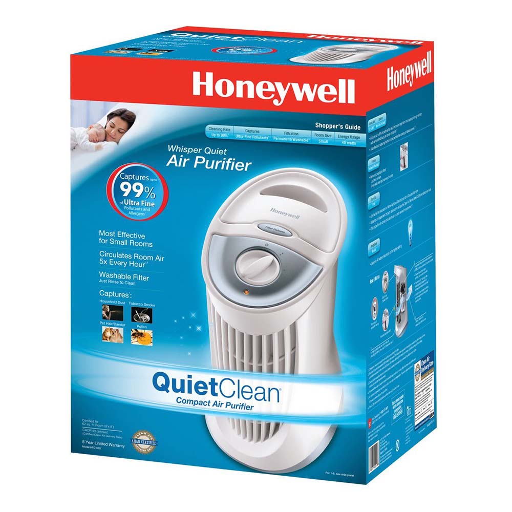 Honeywell QuietClean Compact Mini Tower Air Purifier - White, HFD010