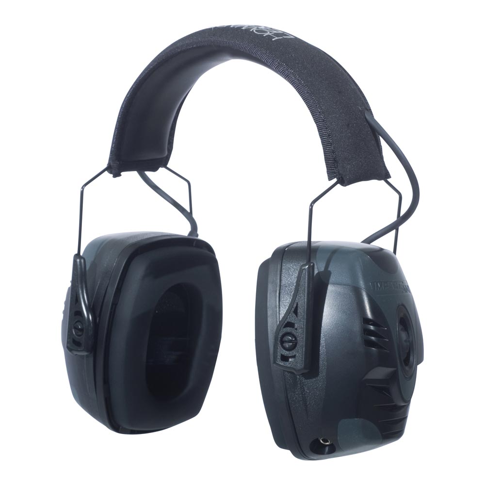Howard Leight by Honeywell Impact Pro High NRR Sound Amplification Electronic Earmuff, Black & Gray - R-01902