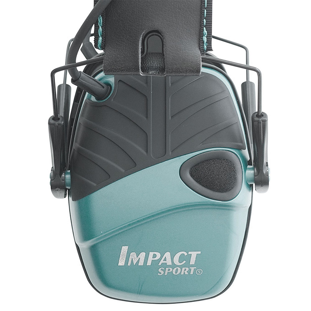 Honeywell Impact Sport Sound Amplification Electronic Earmuff, Teal  R-02521