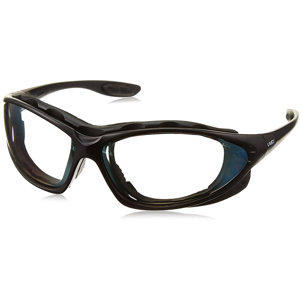 Honeywell Uvex Seismic 2-in-1 Eyewear and Goggle Kit, Black Frame, Indoor/Outdoor Lens, Anti-Fog Lens Coating - RWS-51044