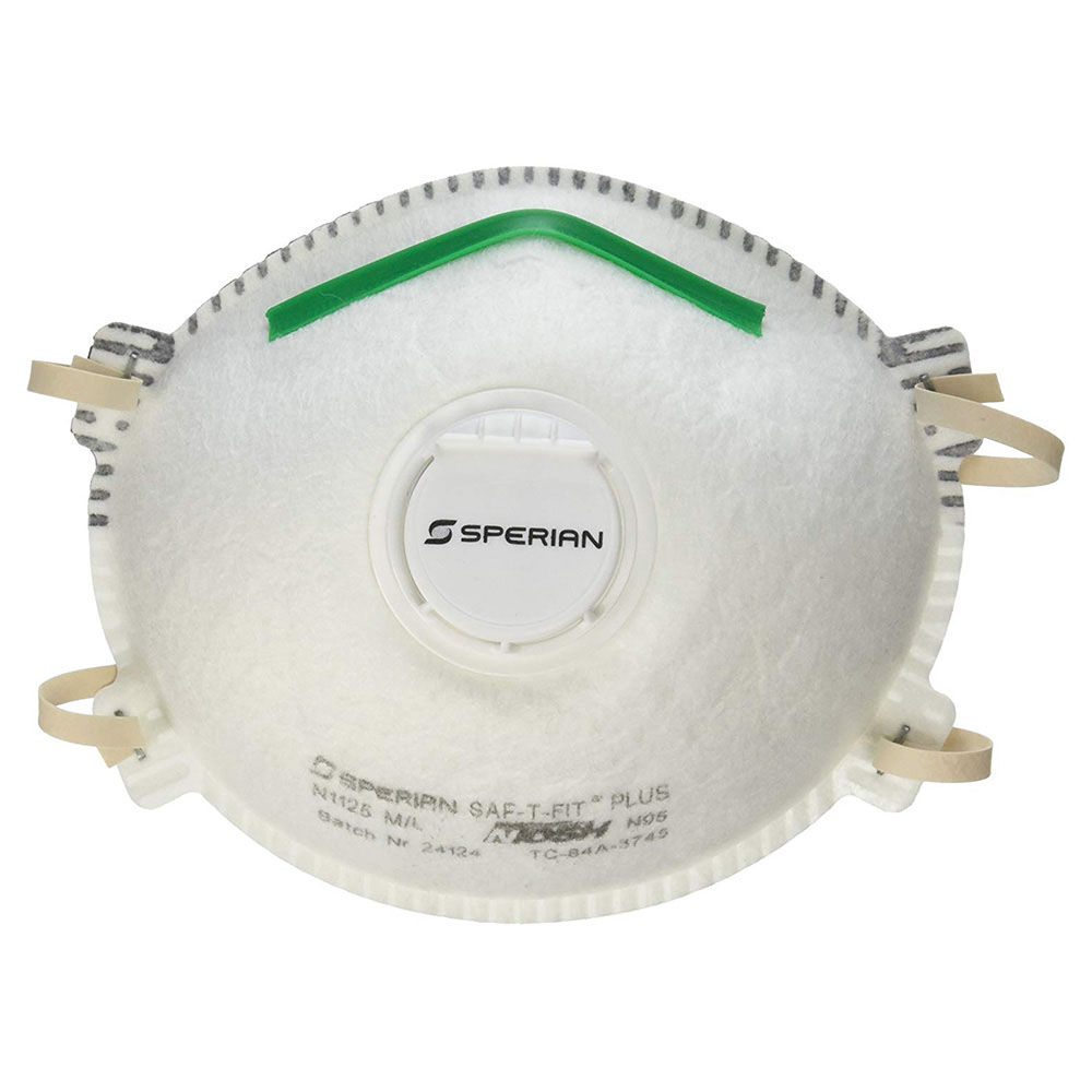Honeywell Sperian Saf-T-Fit Plus N95 Disposable Respirator with exhalation valve, 1-pack - RWS-54006