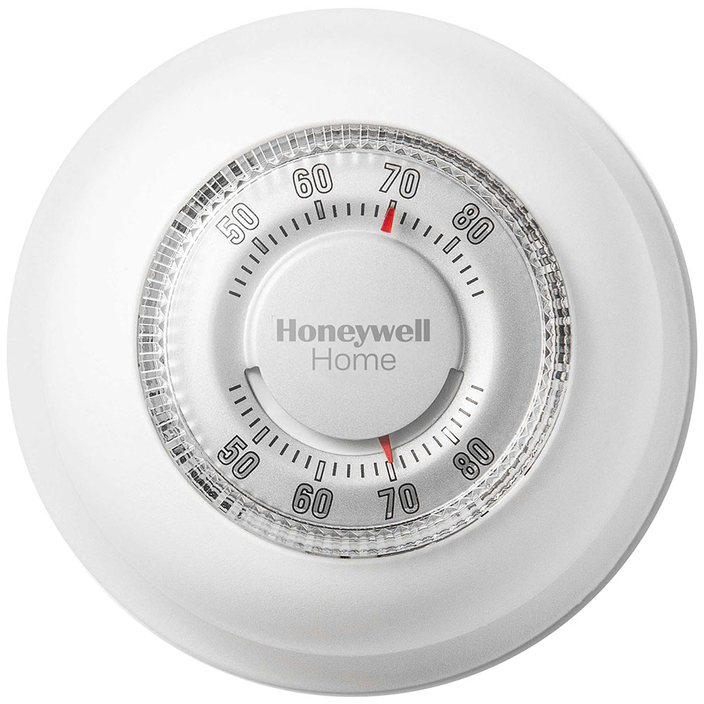 Honeywell Home CT87K1004 Round Heat Only Non-Programmable Manual Thermostat