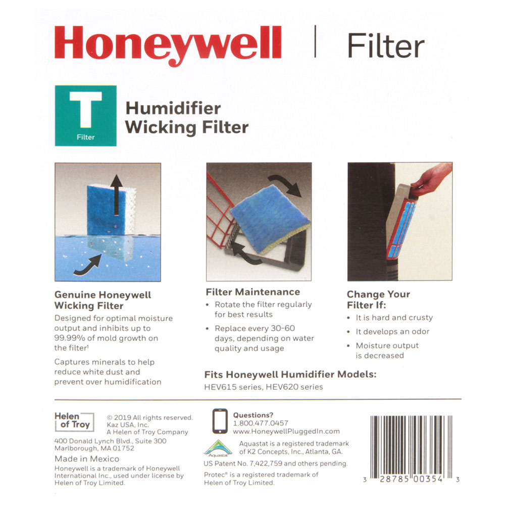 Honeywell HFT600 Replacement Humidifier Filter T for HEV615 and HEV620 Humidifiers