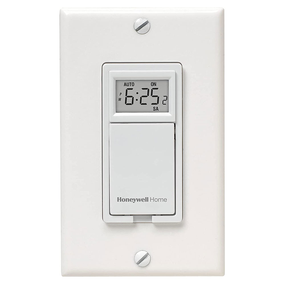 Honeywell Home RPLS530A1038/U 7-Day Programmable Light Switch Timer (White)