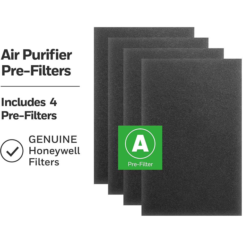 Honeywell HRF-A300 Pre-Cut Carbon Pre-Filter For HPA300 Series Air Purifiers - 4 Pack (Filter A)