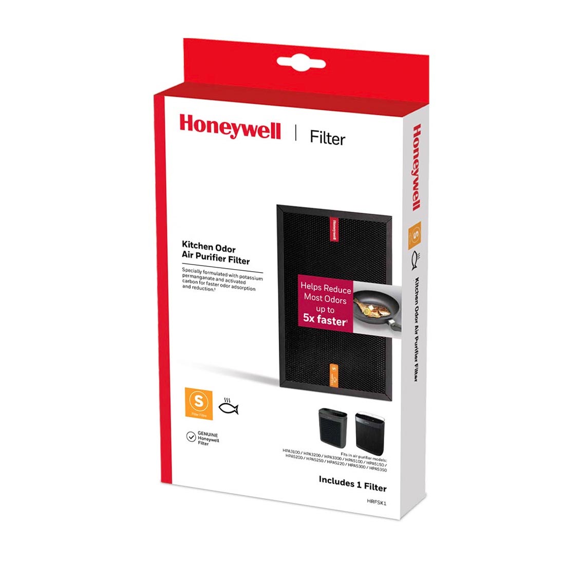 Honeywell Kitchen Odor Air Purifier Filter, HRFSK1 (Filter S)