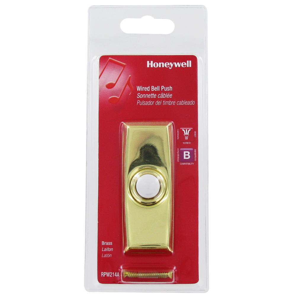 Honeywell Home Wired Push Button for Door Chime, RPW214A1004/A