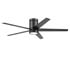 Honeywell Graceshire Indoor Flush Mount Ceiling Fan, Matte Black, 52 Inch - 51859-01
