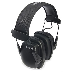 Howard Leight by Honeywell Stereo Hearing Protector Earmuffs for use with MP3 players with 3.5mm Input (Black) - 1030110