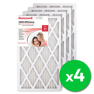 Honeywell 14x24x1 High Efficiency Allergen MERV 11 Air Filter (4 Pack)