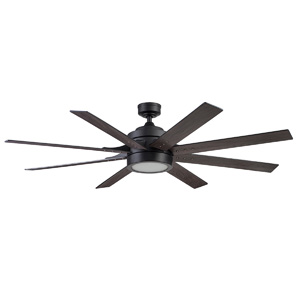 Honeywell Xerxes Large Modern 62-inch Ceiling Fan with Remote, Matte Black