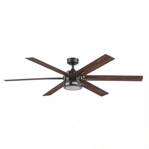 Honeywell Kaliza 60 inch Ceiling Fan with Light, Remote and Six Dual Blades