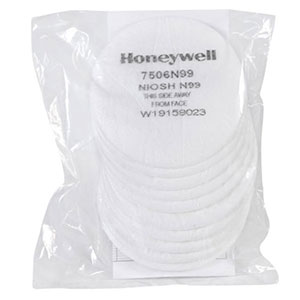 Honeywell North N99 Pad Filters For Air Purifying Respirators, N Series 10 Pack