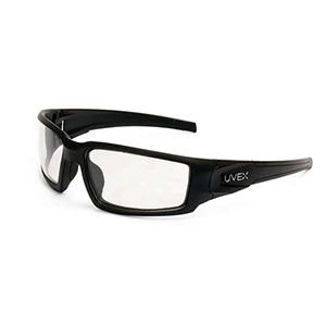 Honeywell Hypershock Shooter's Safety Eyewear, Black, Clear Lens with - R-02220