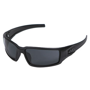 Honeywell Hypershock Shooter's Safety Eyewear, Black Frame, Gray Lens - R-02223