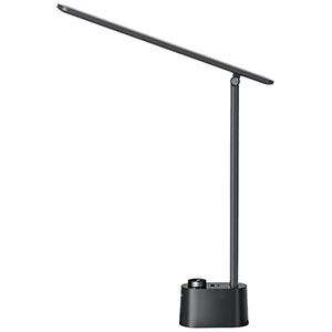 Honeywell Adjustable LED Table Lamp with USB Charger and Eye Protection, Black