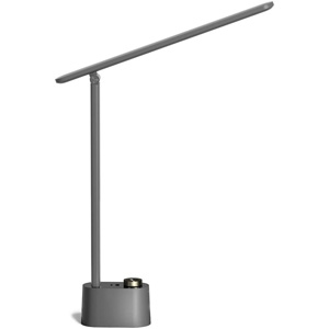 Honeywell Foldable Modern Office Lamp with USB Charger and Eye Protection, Gray