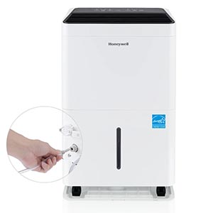 Honeywell TPFIT50PWK 50-Pint Energy Star Portable Dehumidifier with Drain Pump